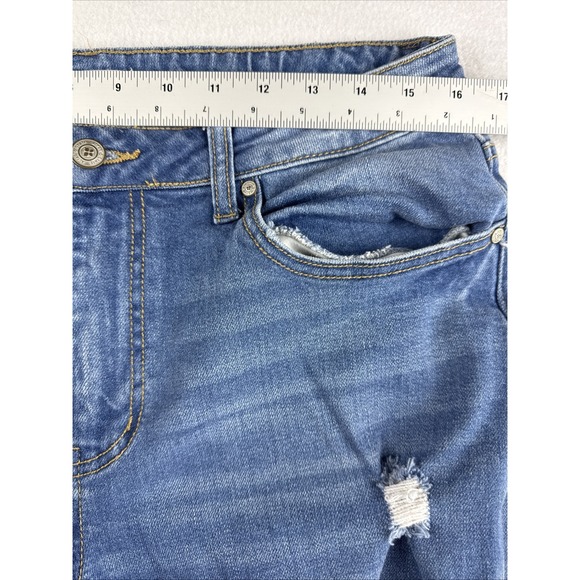 Altar'd State Distressed Denim Blue Jeans JR‎ Size 31 - Picture 5 of 8